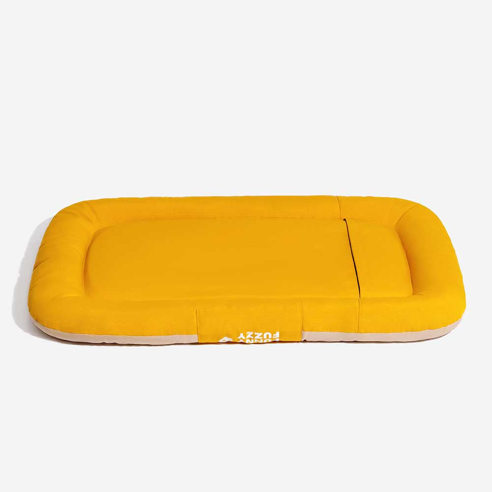 Manta ortopédica para perros resistente al agua y a los arañazos de colores bloqueados para exteriores - Trek Lounge