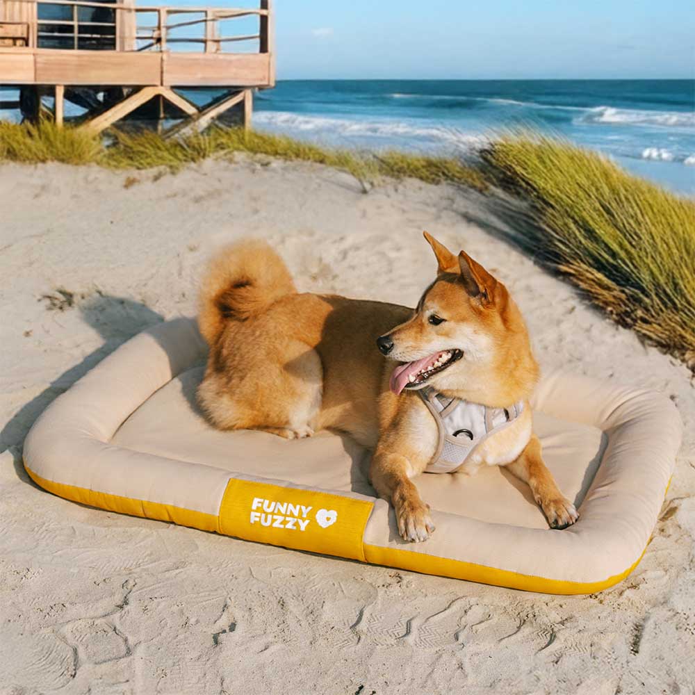 Manta ortopédica para perros resistente al agua y a los arañazos de colores bloqueados para exteriores - Trek Lounge