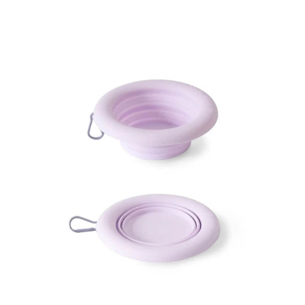 Cuenco plegable para mascotas tazón de silicona portátil