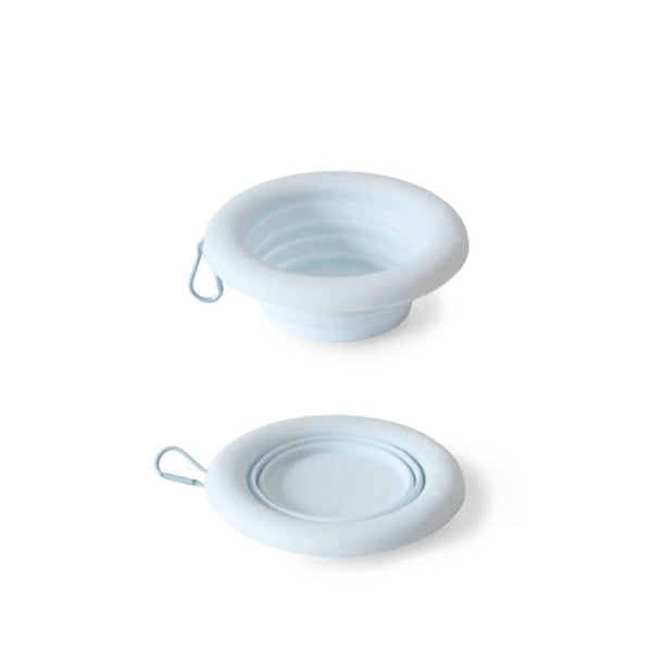Cuenco plegable para mascotas tazón de silicona portátil