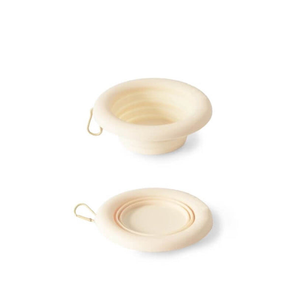 Cuenco plegable para mascotas tazón de silicona portátil