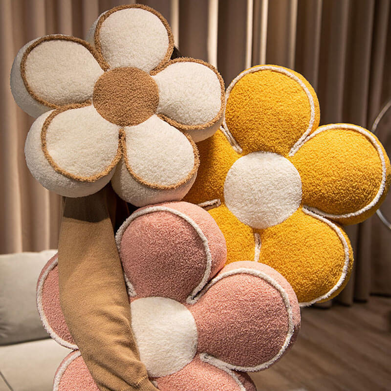 Almohada de lanzamiento decorativo de flor de flor