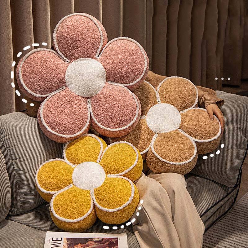 Almohada de lanzamiento decorativo de flor de flor