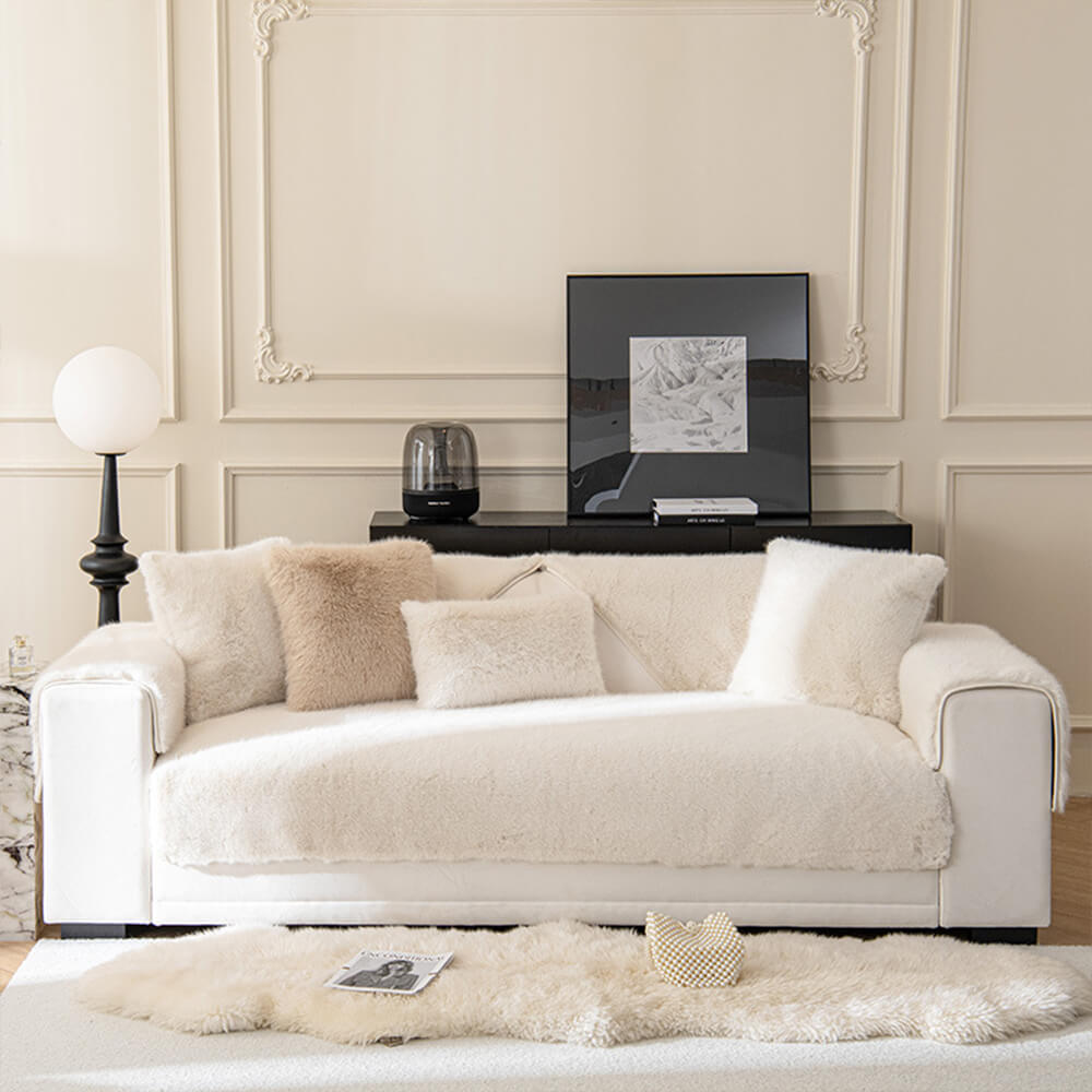 Sofá de piel sintética cálida Protector de piel sin deslizamiento Cubierta de sofá sin deslizamiento