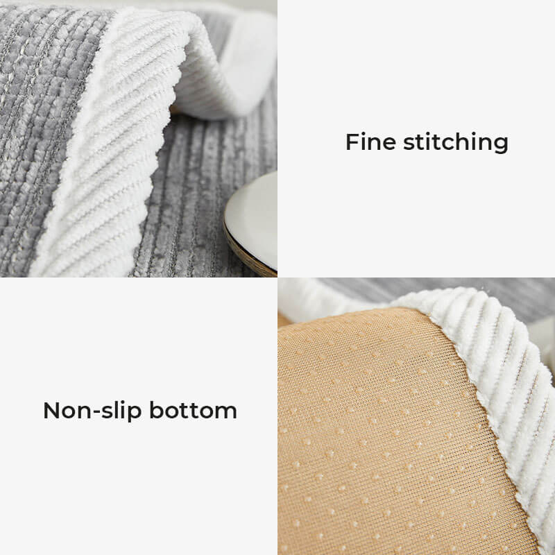 Funda para sofá de chenilla simple, antimicrobiana, impermeable y antiarañazos