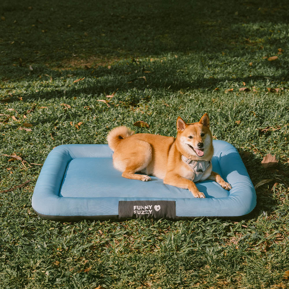 Manta ortopédica para perros resistente al agua y a los arañazos de colores bloqueados para exteriores - Trek Lounge