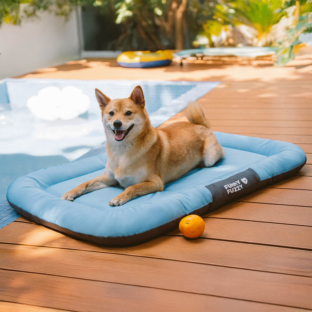 Manta ortopédica para perros resistente al agua y a los arañazos de colores bloqueados para exteriores - Trek Lounge