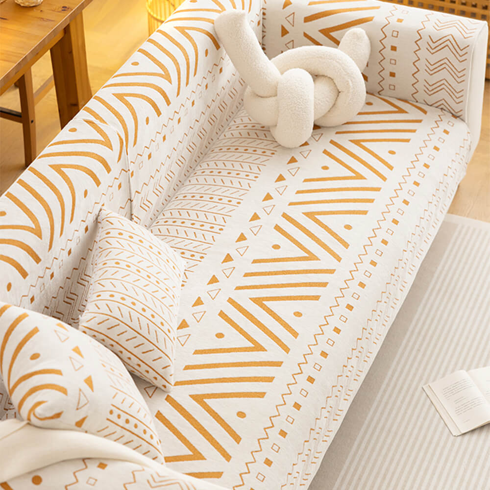 Tela chenille transpirable sofá resistente al desgaste cubierta de sofá seccional decorativa