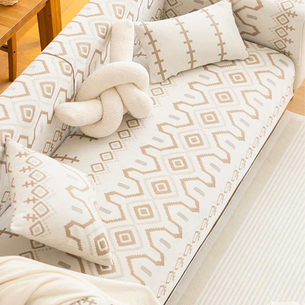 Tela chenille transpirable sofá resistente al desgaste cubierta de sofá seccional decorativa