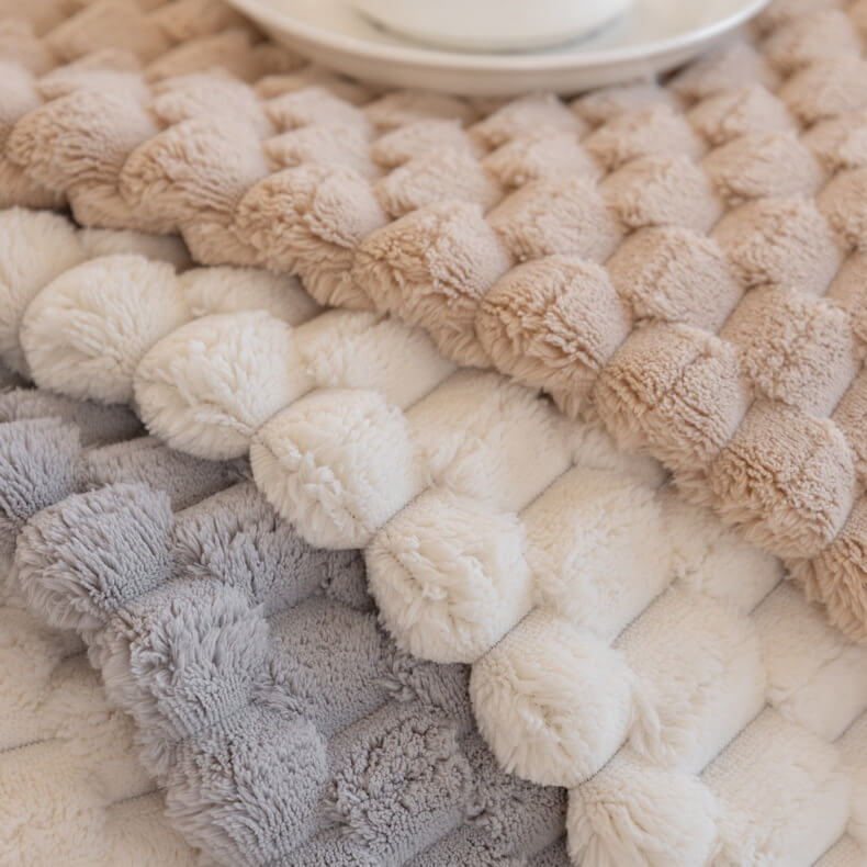 Cubierta de sofá sin deslizamiento de peluche de honeycomb