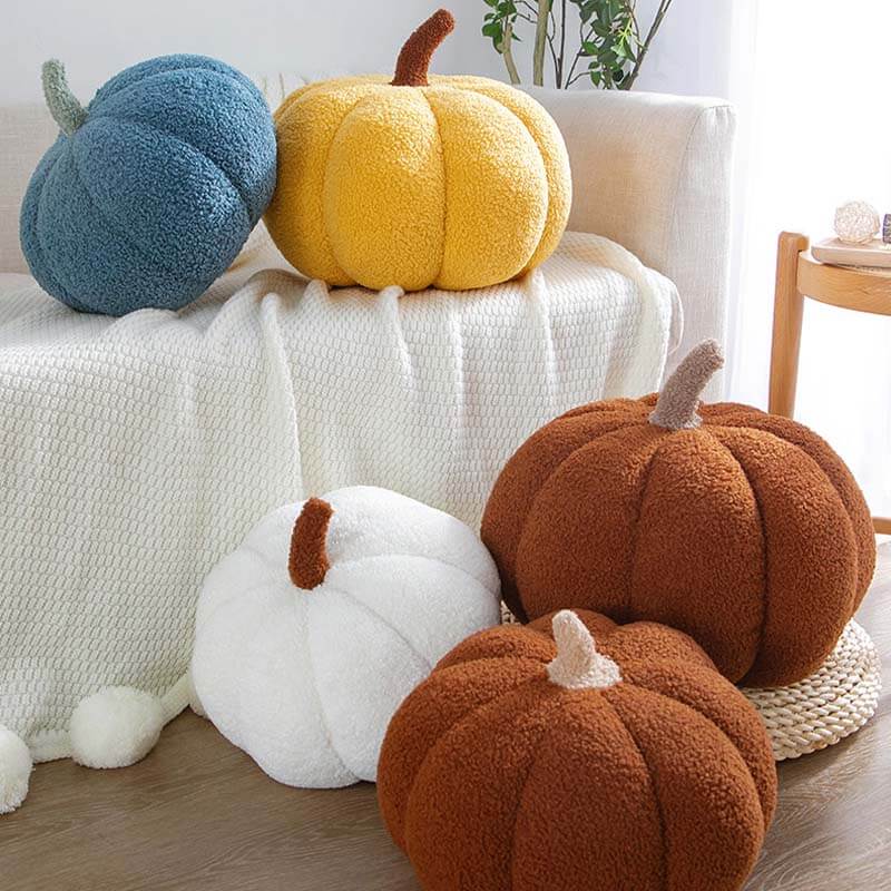 Almohada de sofá de almohada de calabaza de teddy