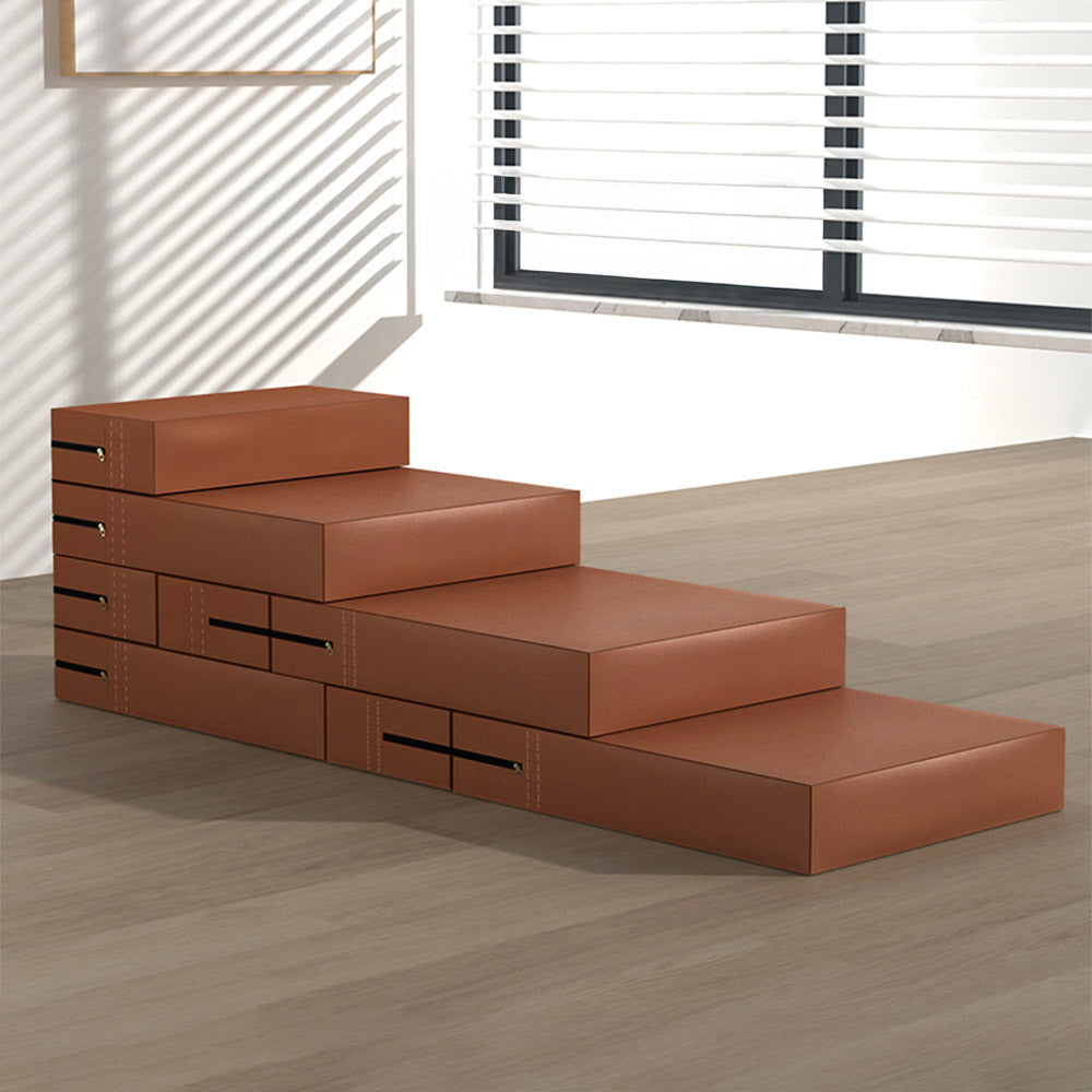 Escalera para mascotas modular de múltiples niveles de cuero PU impermeable y lavable