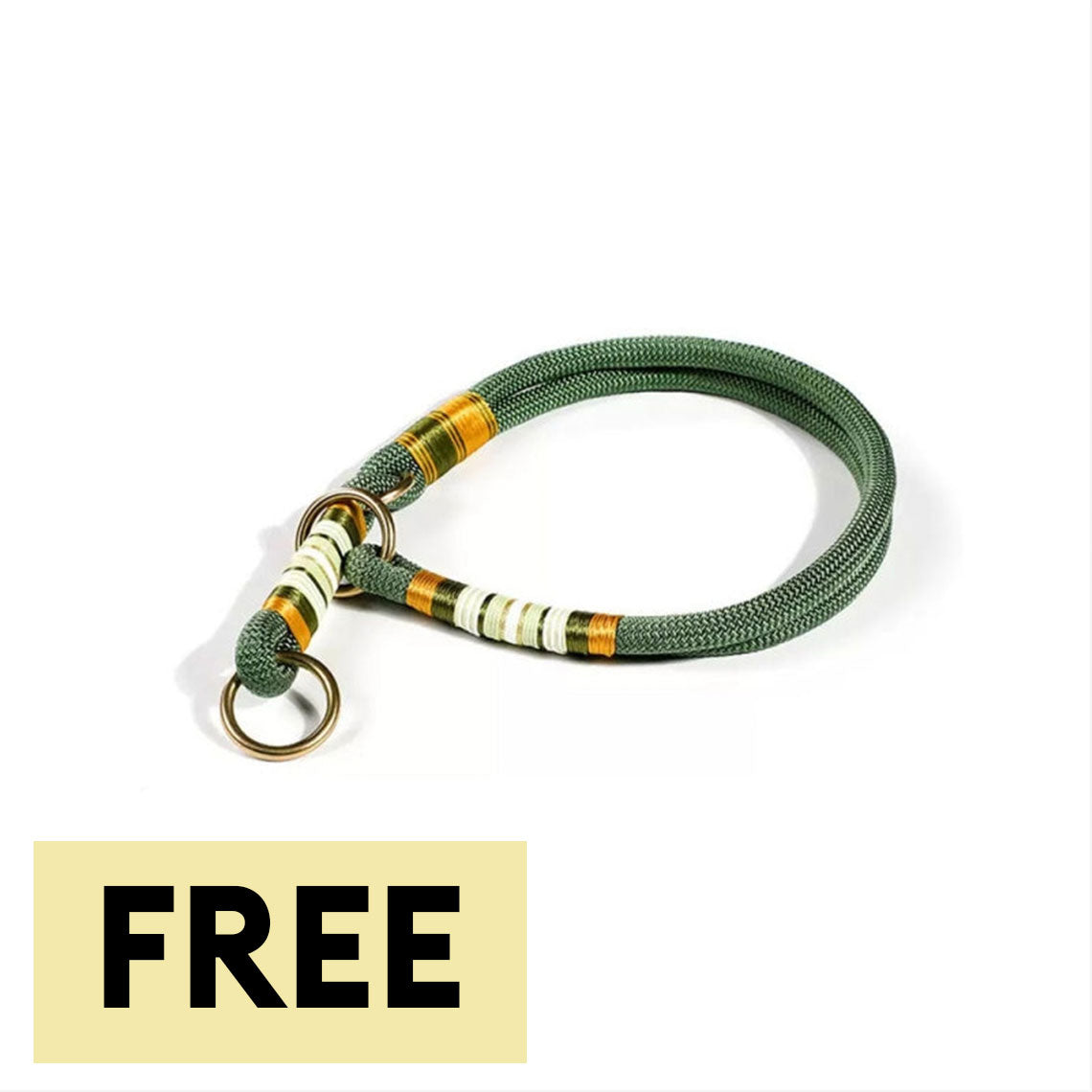Cuerda trenzada con mano sin tirón accesorios para perros fríos collares de entrenamiento