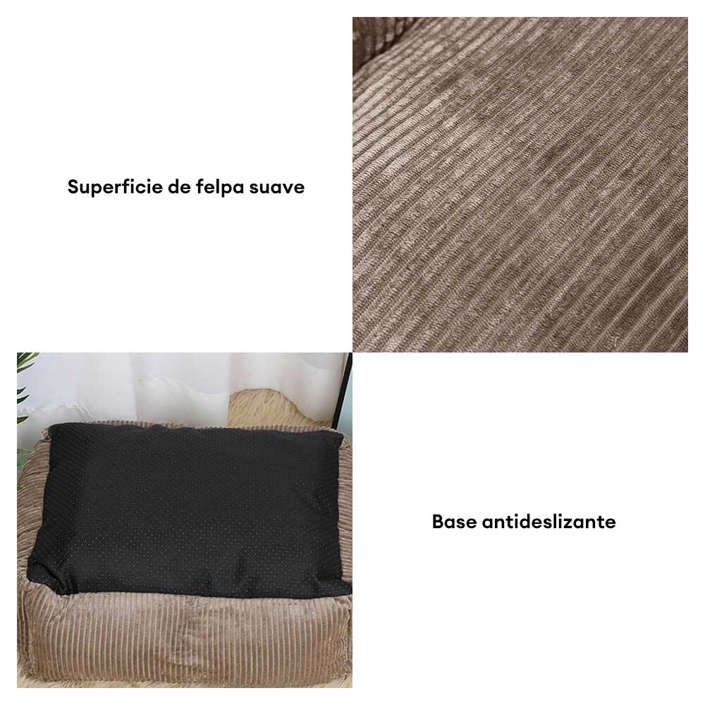 Cama para perros de corduroy duradera y acogedora para todas las estaciones, para perros pequeños y medianos