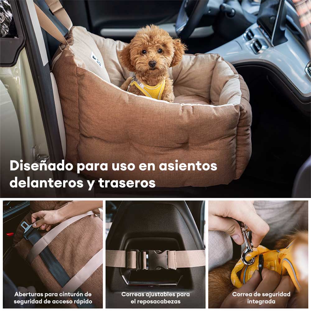 Protector de Viaje para Mascotas Impermeable y Elevado Cama de Coche para Perros Engrosada