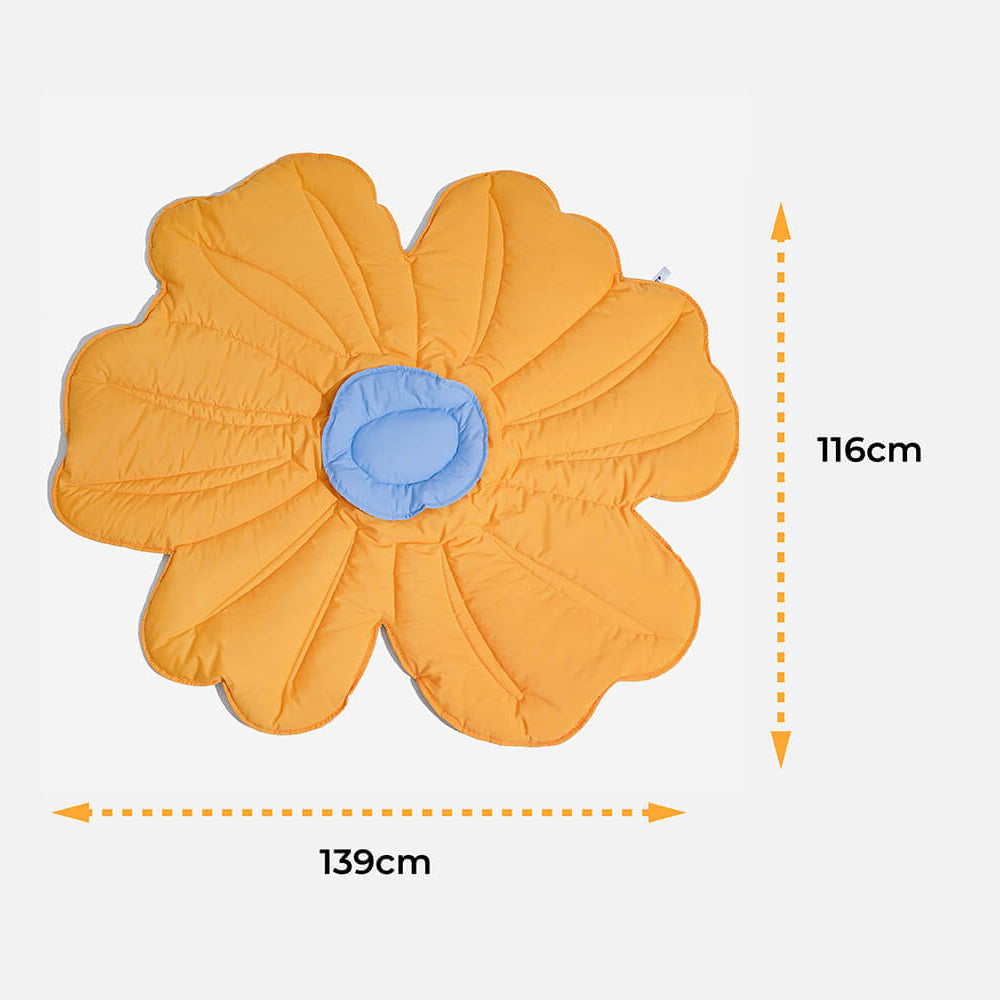Manta grande en forma de flor para humanos y perros