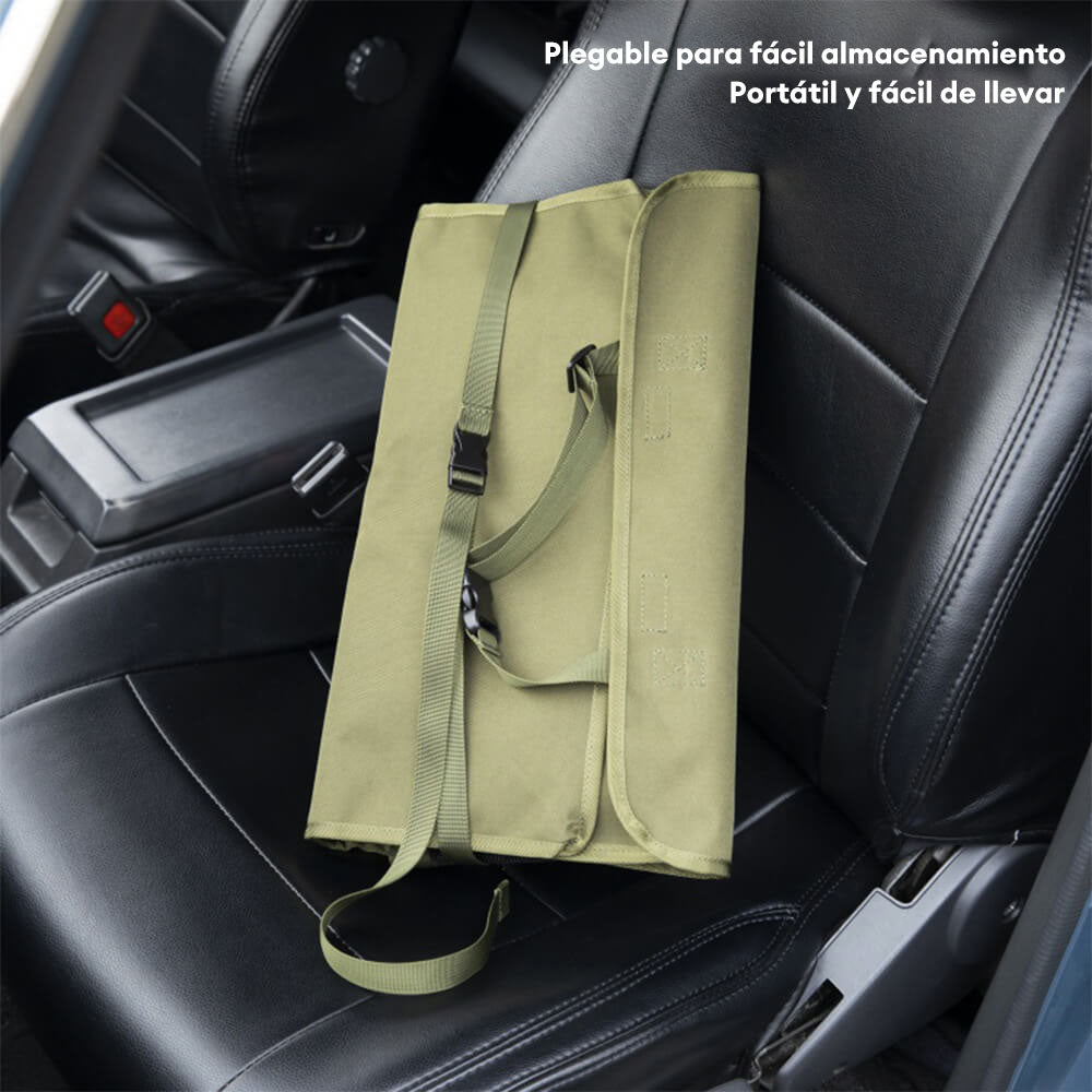 Manta de viaje para perros de asiento delantero, portátil, plegable, resistente al agua y a los arañazos