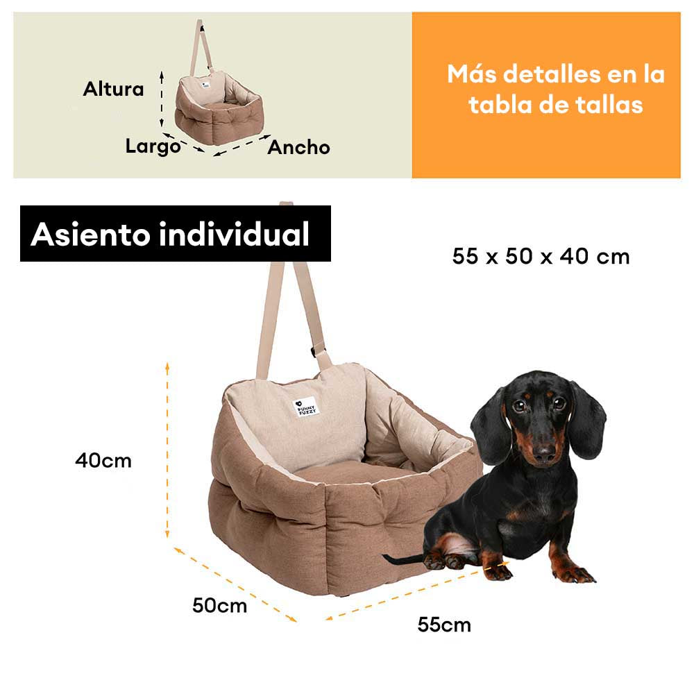 Protector de Viaje para Mascotas Impermeable y Elevado Cama de Coche para Perros Engrosada