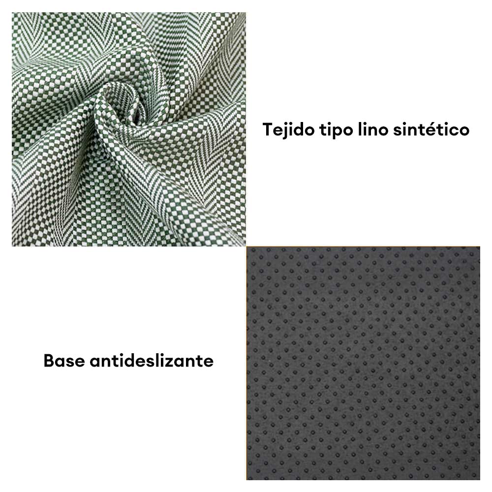 Cama para perro de lino sintético, resistente a mordiscos, antideslizante y lavable