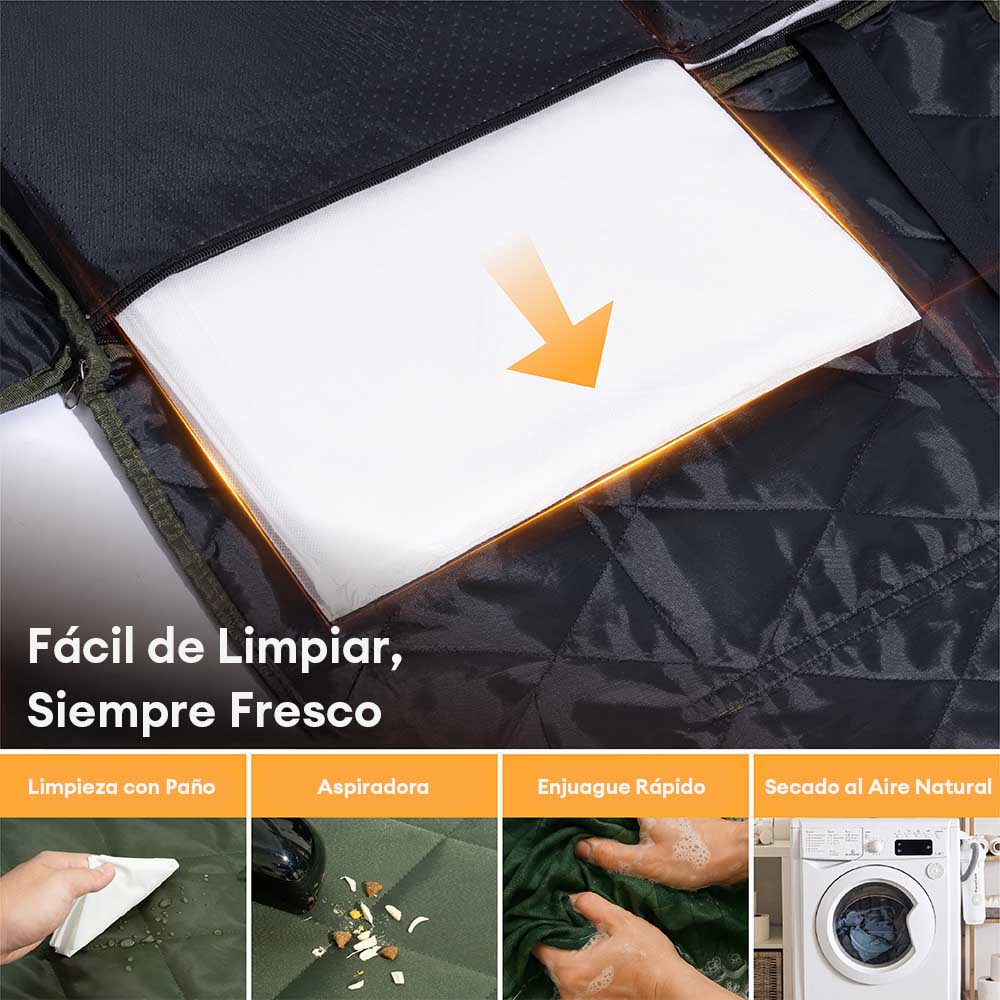 Extensión de asiento trasero para perros móvil para dormitorio extra grande y de cobertura total - Ideal para viajar y acampar