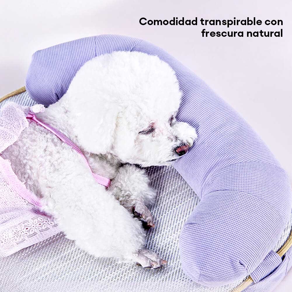 Cama ortopédica para perros transpirable de temporada con forro impermeable y almohada