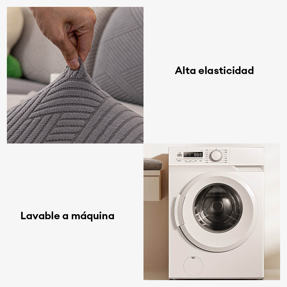 Funda de sofá mágica moderna de geometría elástica y envoltura completa