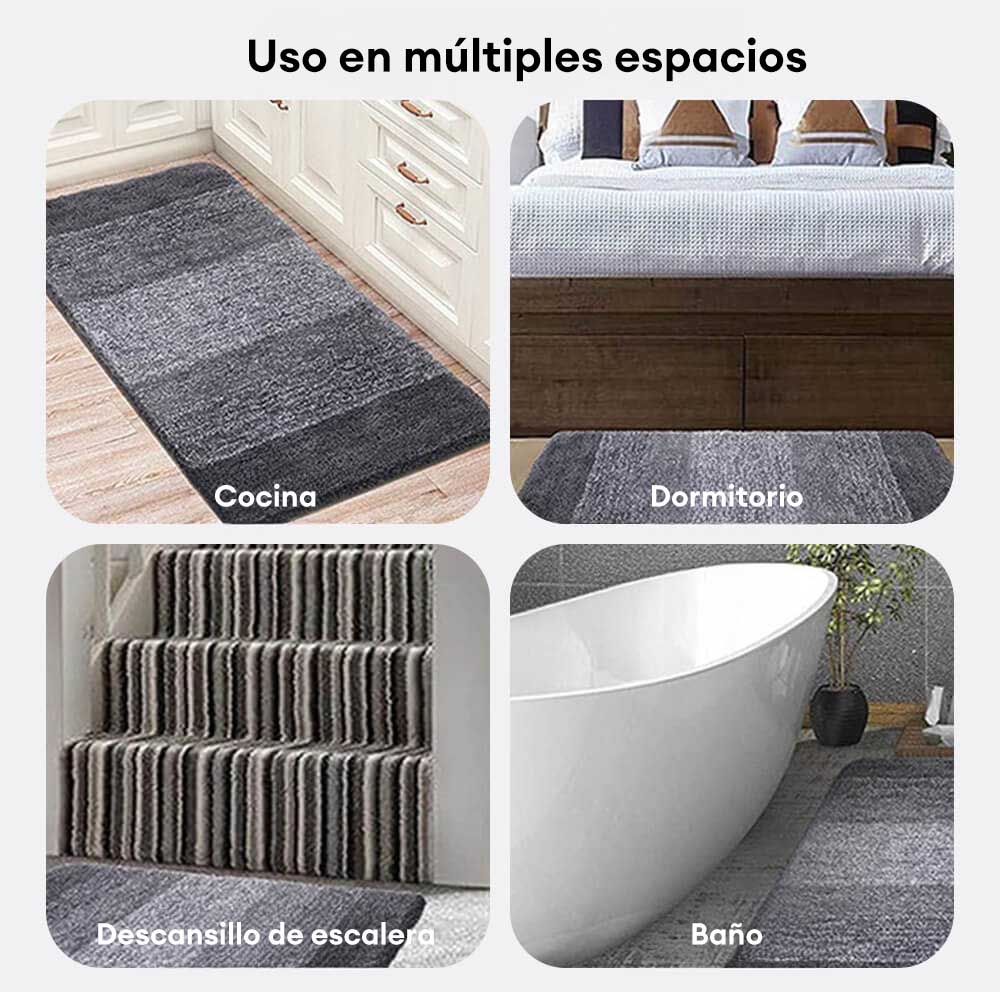 Alfombra para mascotas de felpa gruesa, absorbente y resistente al barro para patas sucias
