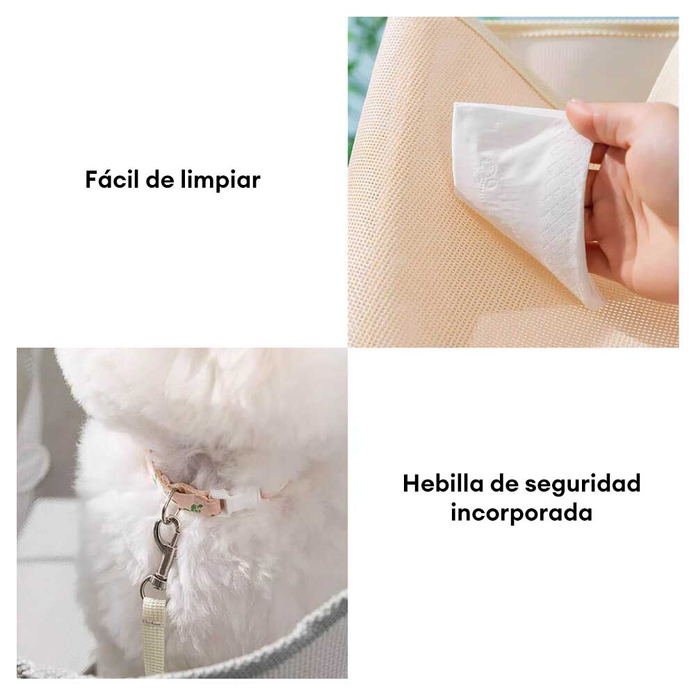 Bolsa transportadora de malla ligera para perros y gatos pequeños