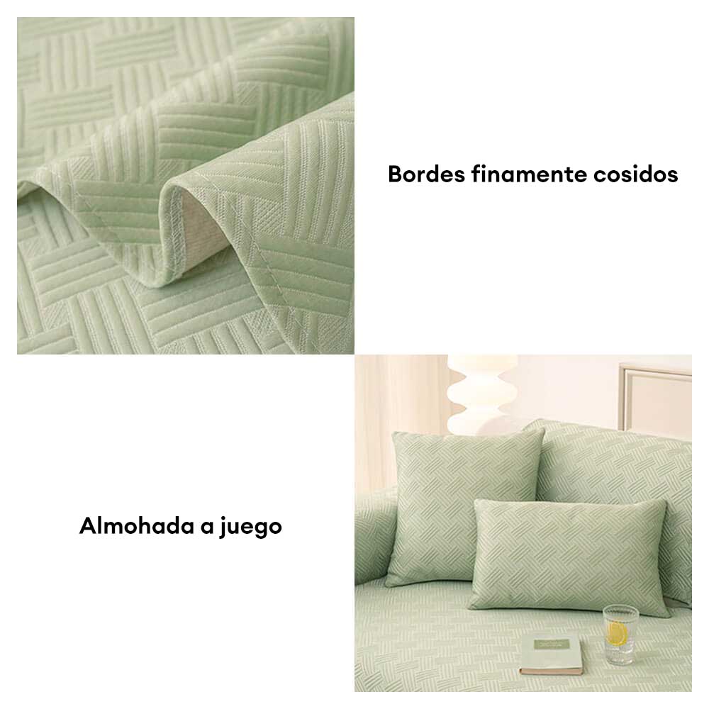 Funda de sofá moderna geométrica transitable y antideslizante