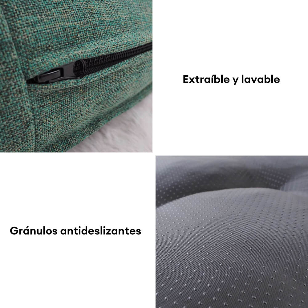 Cama para perros grande rectangular, impermeable, lavable y de gran resistencia