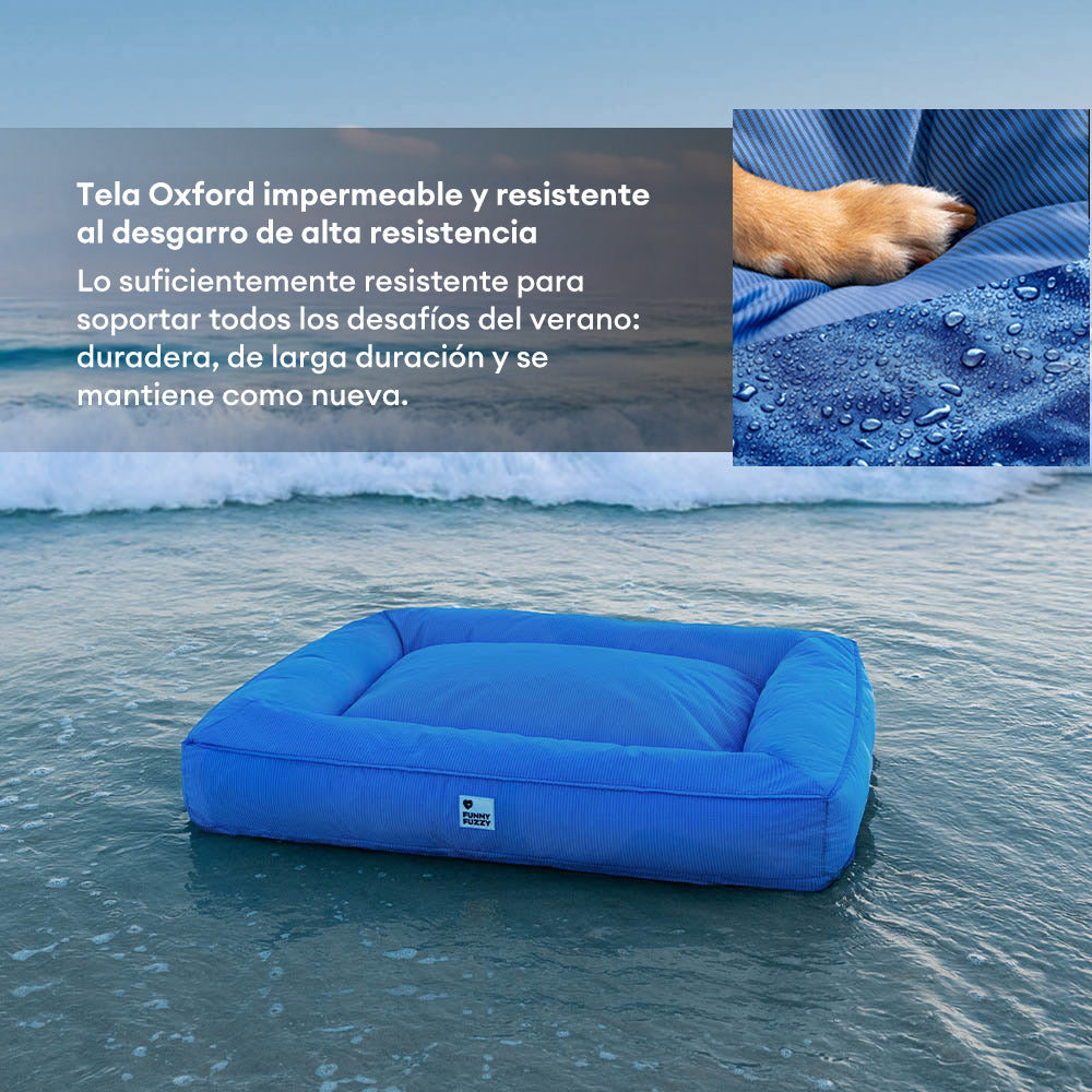 Cama para perro grande ortopédica y totalmente impermeable con soporte envolvente