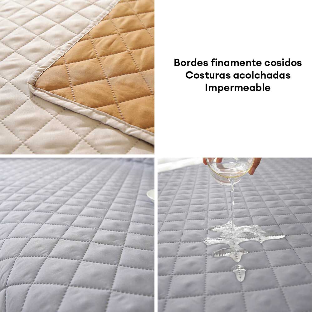 Protector de sofá de una sola pieza moderno de diamante, resistente al agua y antideslizante, con reposabrazos