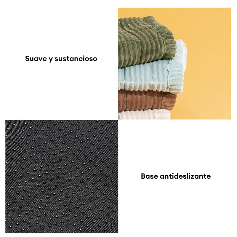Alfombrilla para mascotas de franela suave y transpirable, cubierta antideslizante para sofá