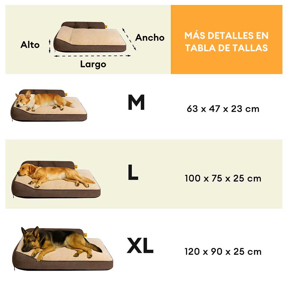 Cama para Gatos y Perros Gruesa y Lavable de Gran Tamaño para Todas las Estaciones