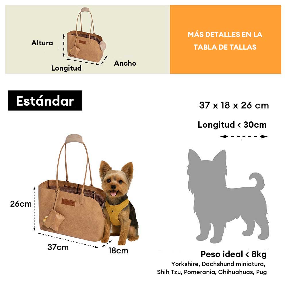 Transportín para mascotas impermeable y ecológico Dupont Vogue - City Roamer