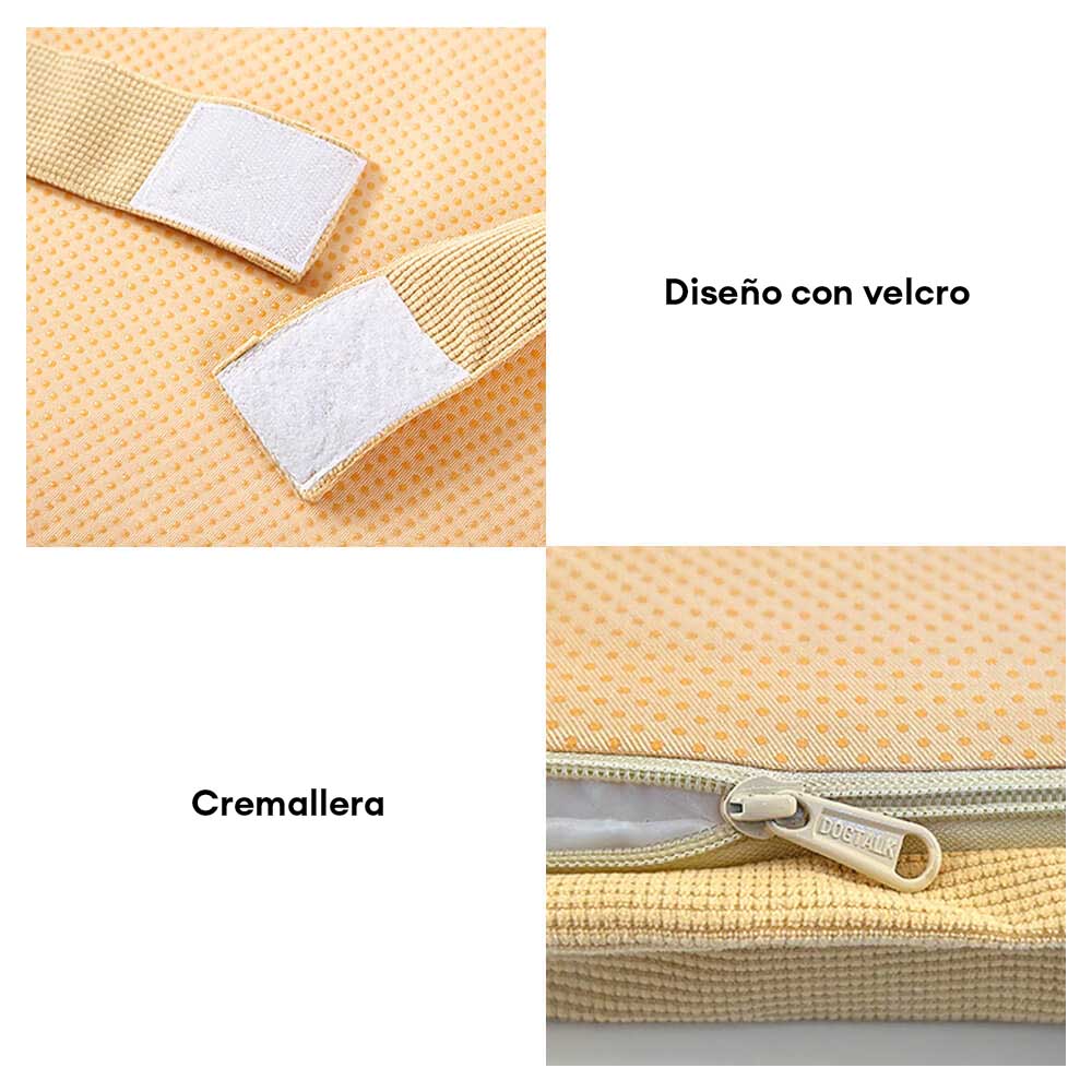 Cama ortopédica para perros transpirable de temporada con forro impermeable y almohada