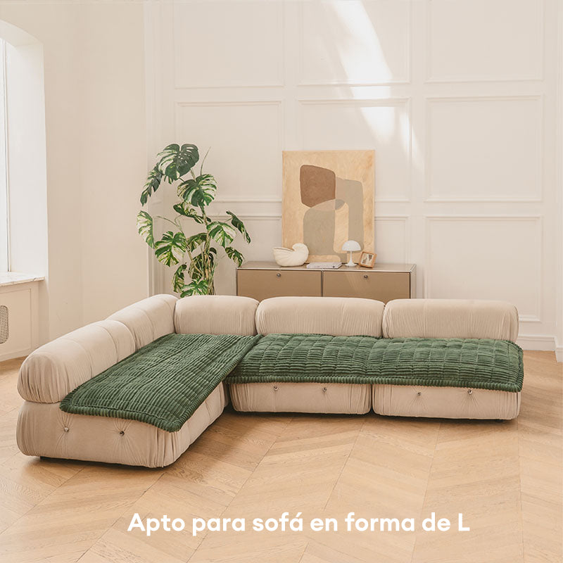 Alfombrilla para mascotas de franela suave y transpirable, cubierta antideslizante para sofá