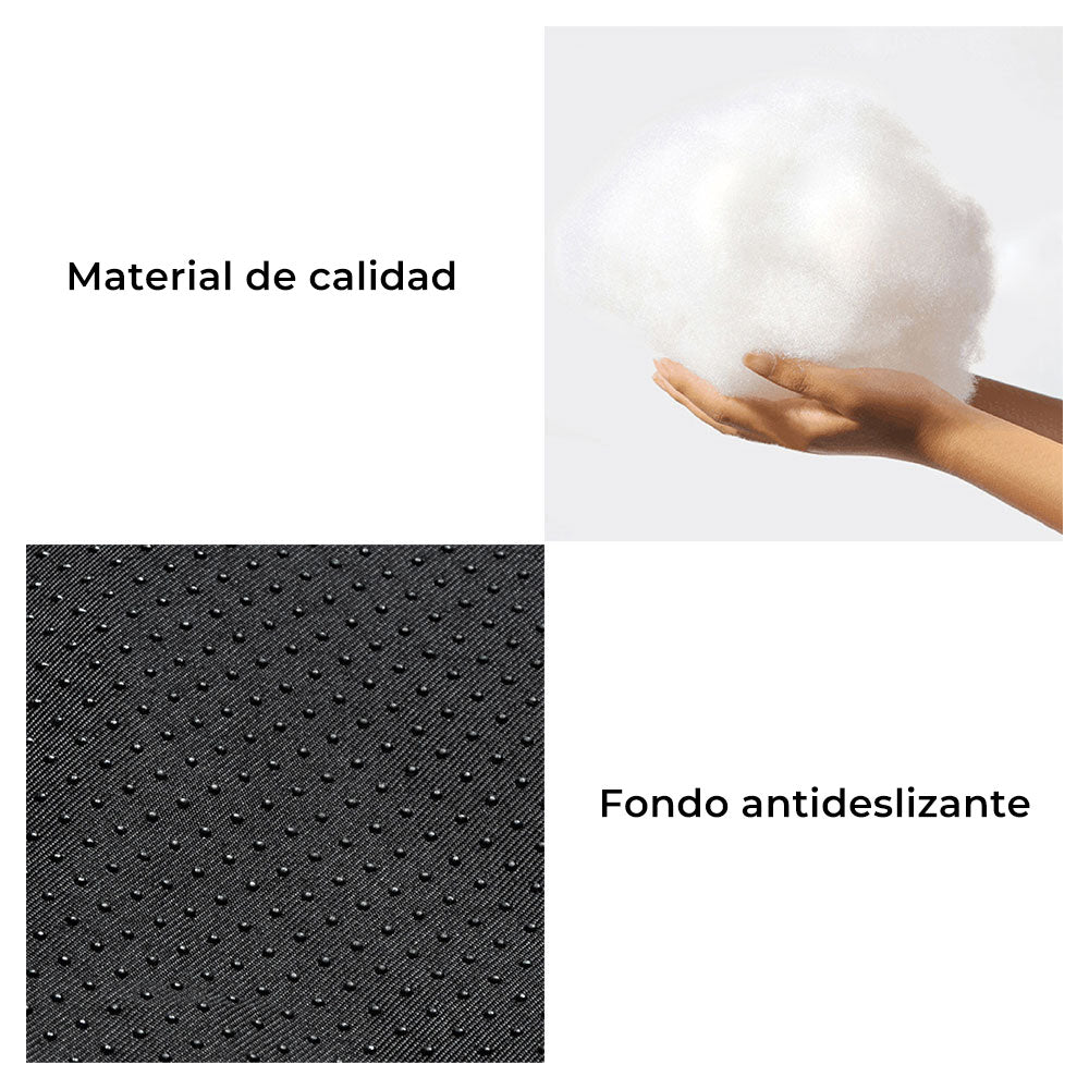 Cama para perros multifunción Comfort Fluffy Fleece Moss 2 en 1