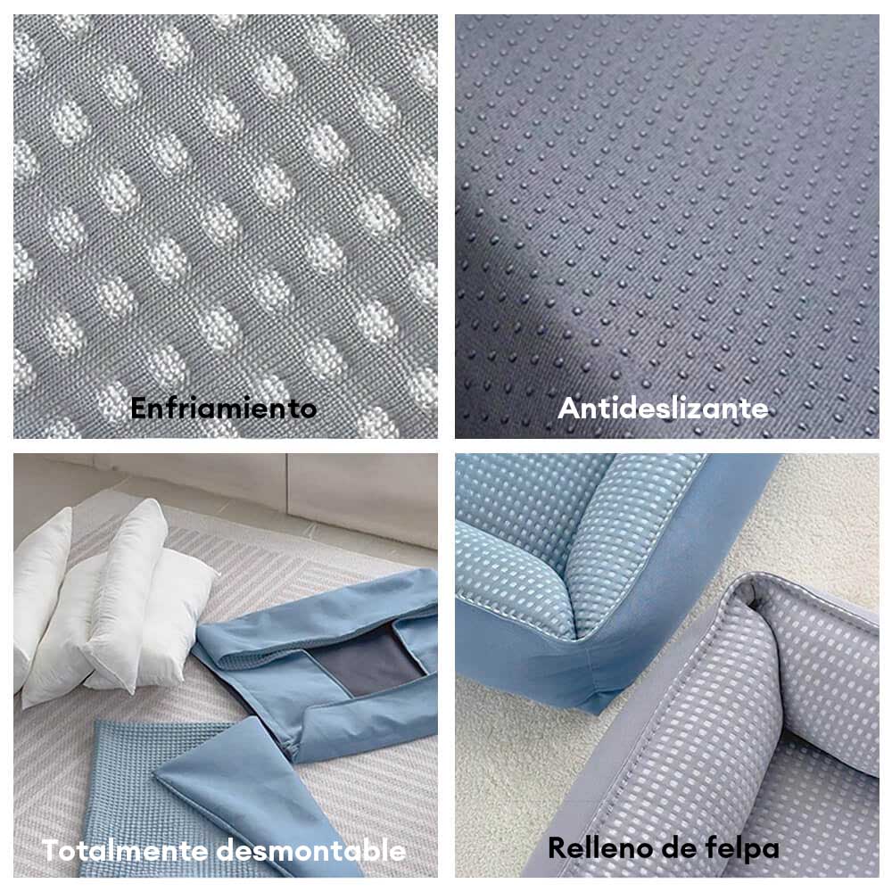 Sofá cama para perros lavable, transpirable, fresco y suave