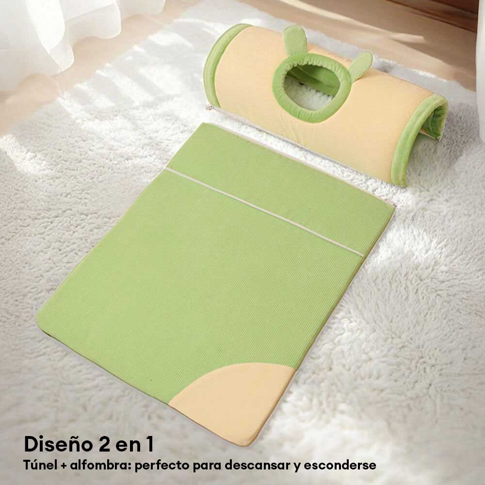 Cama túnel para gatos acogedora y espaciosa para jugar y dormir