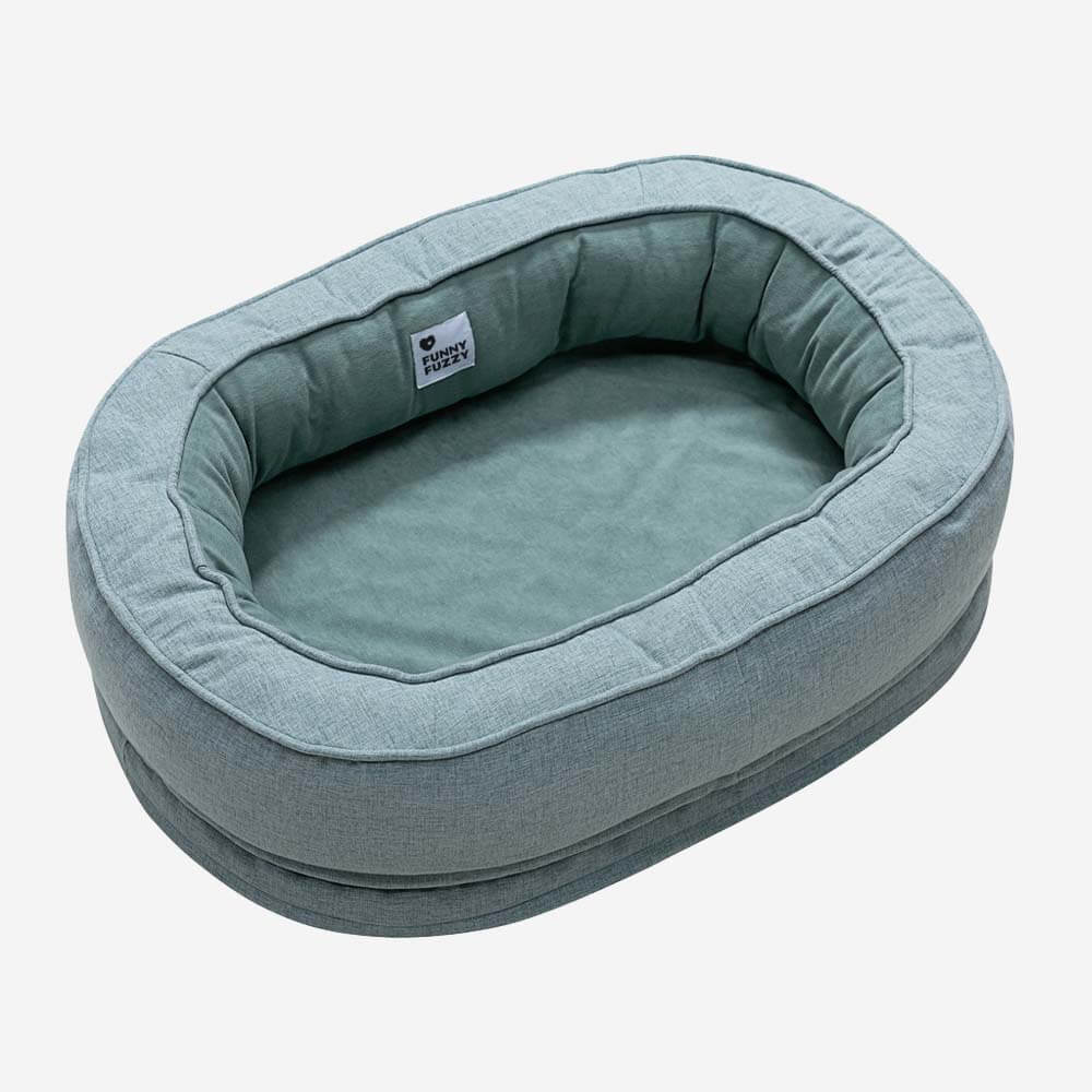 Cama de perro ortopédico de donut esponjoso