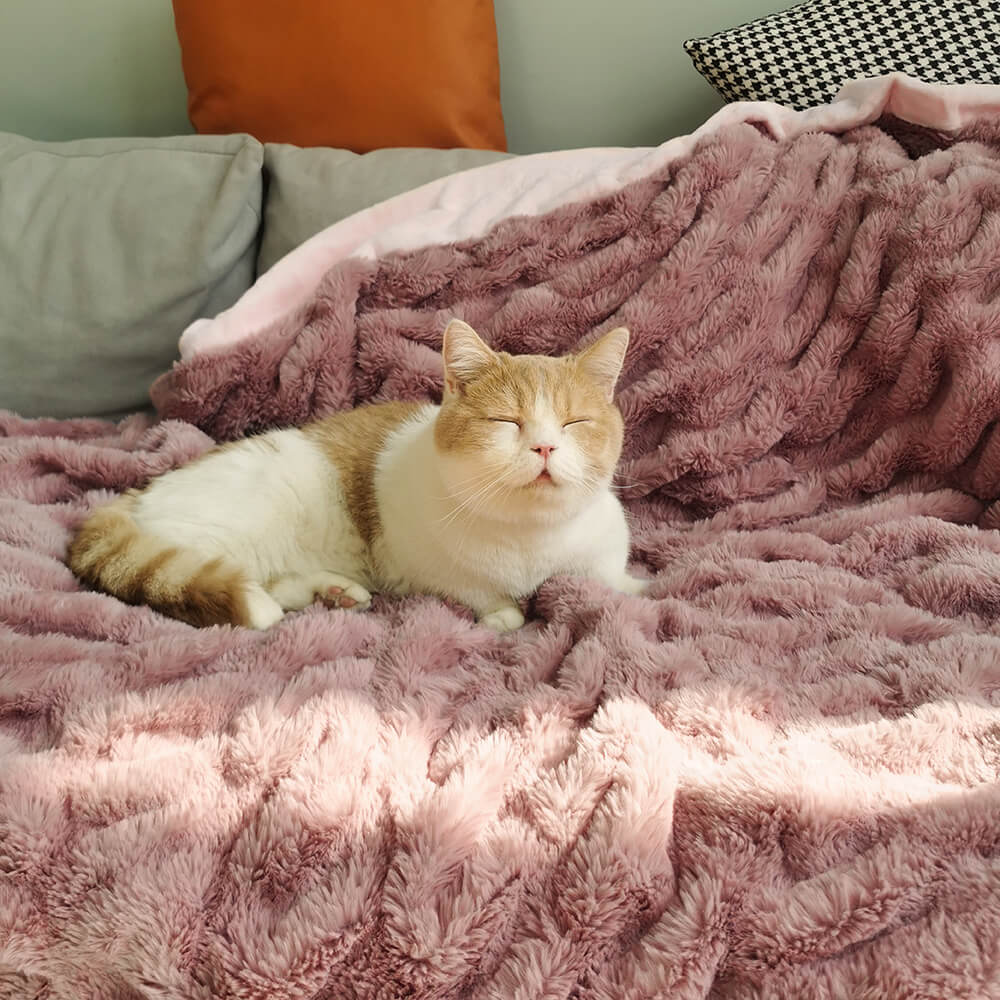 Super Soft Faux Fur & Velvet Luxury Pet Shrow Maneta humana