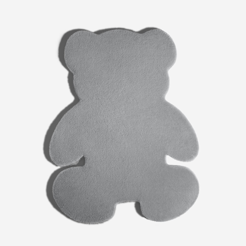Alfombra de mascota grande y esponjosa de oso en forma de peluche