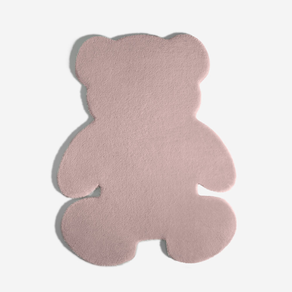 Alfombra de mascota grande y esponjosa de oso en forma de peluche