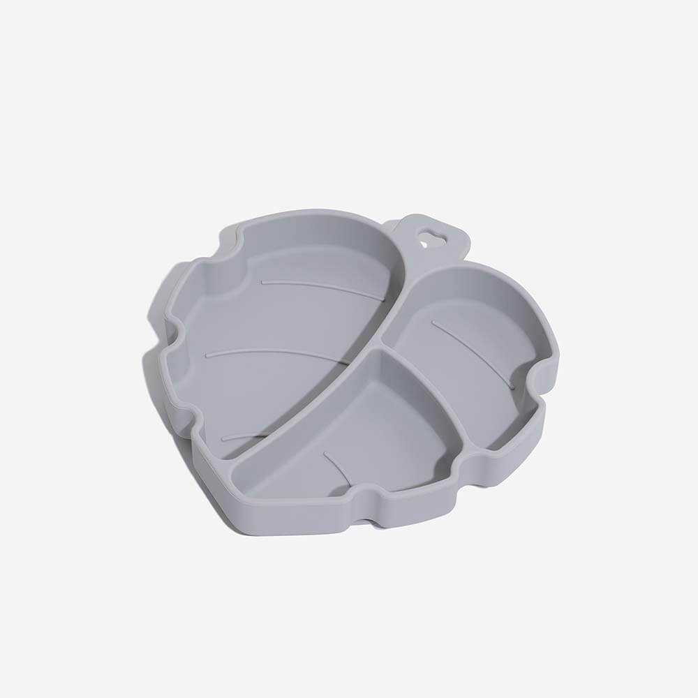 Tazón de mascota de taza de succión - hoja