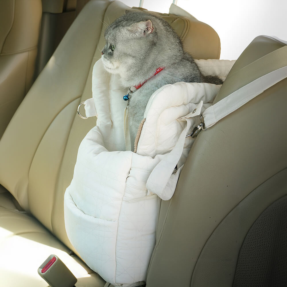 Bolsa de transporte portátil de seguridad multiusos para mascotas, asiento de coche para perros, cama