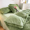 Romantic Luxury Thickened Warm Long Plush Bed Sheet Set - Pillow