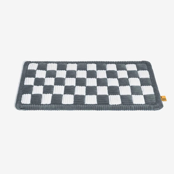 Alfombra de cama para perros sin deslizamiento a cuadros para extensor de asiento para el automóvil