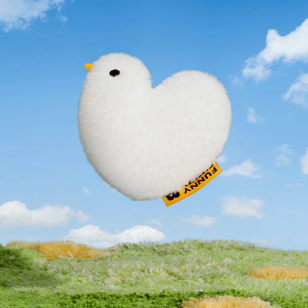 Juguete de peluche chirriante para perros en forma de paloma de la paz FUNNYFUZZY
