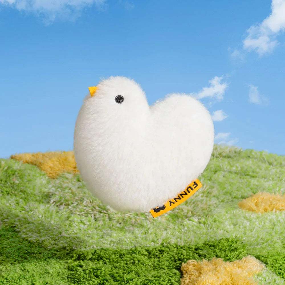 Juguete de peluche chirriante para perros en forma de paloma de la paz FUNNYFUZZY